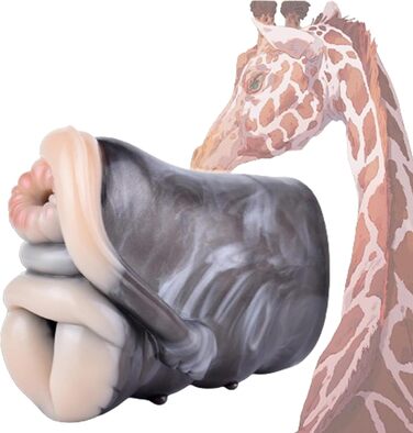 Реалістичний мастурбатор Seckoe Tier Taschenmuschi з тваринкою (жирафа) для чоловіків