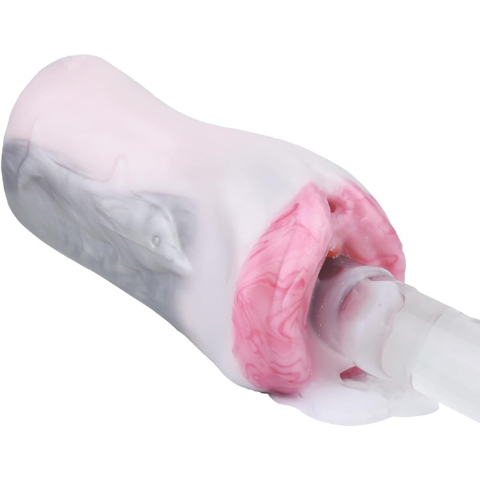 Силіконовий мастурбатор Qiyasex для чоловіків 2-в-1 з реалістичним дизайном тварин, анальний та вагінальний отвори, великий, компактний, 3D, сексуальна іграшка для чоловіків