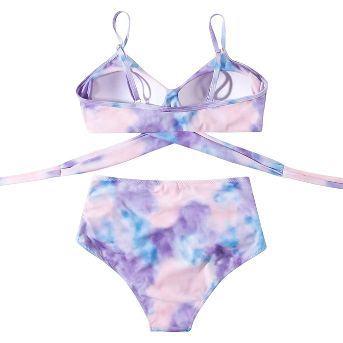 БІКІНІ JFAN з рюшами, пов'язування, пуш-ап, висока талія, 2 шт.