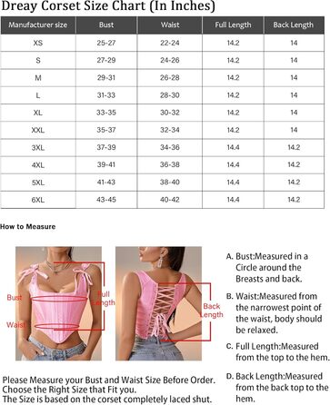 Корсет жіночий Dreay вінтажний, асиметричний, з шнурівкою, бюстгальтер, шорти для фігури, рожевий S