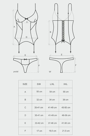 Елегантний комплект спідньої білизни Obsessive: корсет-боді з мереживом, стрінги та стріжки (XXL, чорно-бордовий)