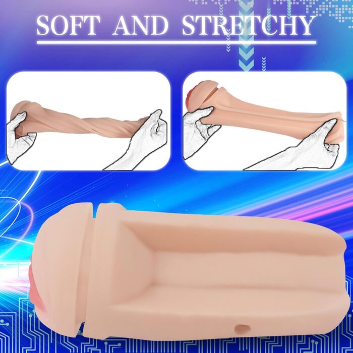 Масажер для чоловіків з 10 вібраціями та 2 режимами, 3D силікон, стимулятор пеніса