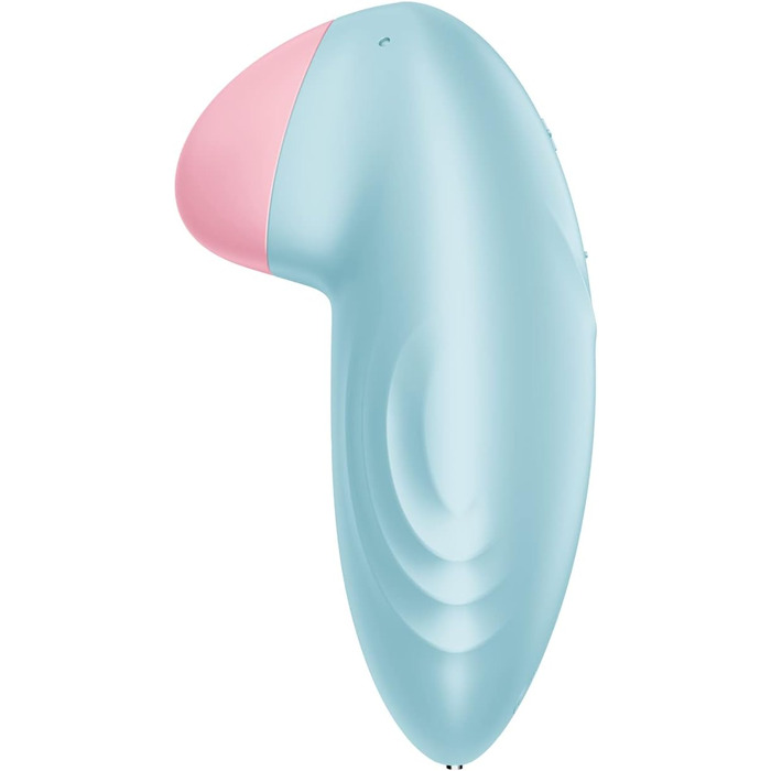 Satisfyer Tropical Tip Connect: Вібратор для клітора з Bluetooth, водонепроникний (IPX7), силіконовий, блакитний
