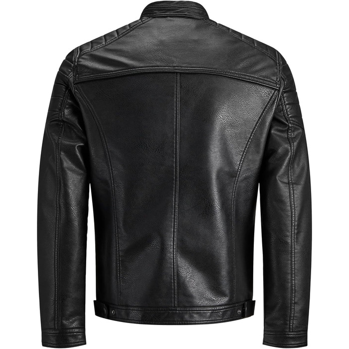 Чоловіча куртка Jack & Jones зі штучної замші, чорна, розмір 4XL