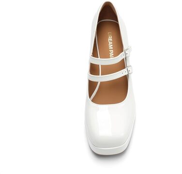 Жіночі туфлі-човники Dream Pairs із закритим носком, білі (розмір 38.5 EU)
