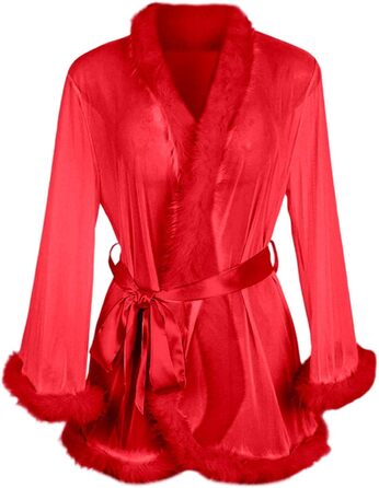 Комплект жіночої білизни з відкритим декольте, еластичний виріз, великі розміри, червоний/білий, XL