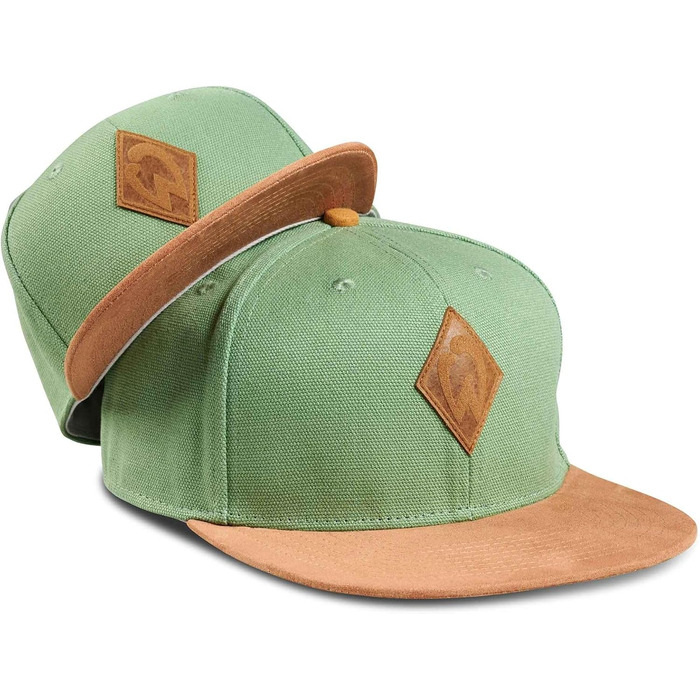 Набір кепок Soubuddy для батька та сина (2 шт) — сімейний комплект бейсболок Snapback, темно-червоний та зелений, універсальний розмір та дитячий розмір M