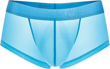 Чоловіча труси боксер з м'якої тканини, дихаюча, ретро-стиль, 7 шт. в упаковці (XXL, блакитний)