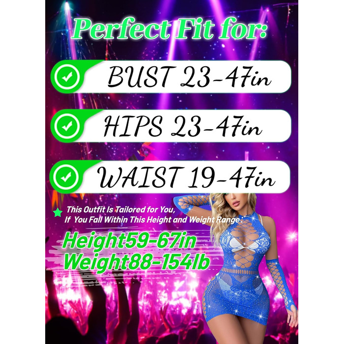 Елегантний жіночий костюм Ella Lust з мереживом та стразами - сет для вечірок, клубів, костюм з довгим платтям, мереживні рукавички, блакитний