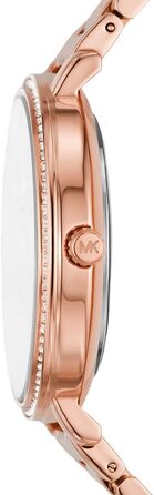 Жіночий годинник Michael Kors Pyper кварцовий, сталевий браслет, колір рожеве золото та Off-white