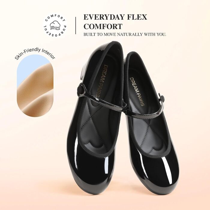 Жіночі туфлі Mary Jane DREAM PAIRS, чорні, розмір 39 EU