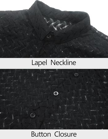 Футболка AIEOE для чоловіків, сітка, прозора, чорна (L)