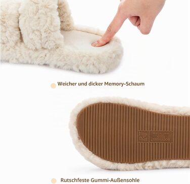 Жіночі м'які капці RockDove з ефектом пам'яті (Memory Foam), бежеві, розмір 40/41 EU