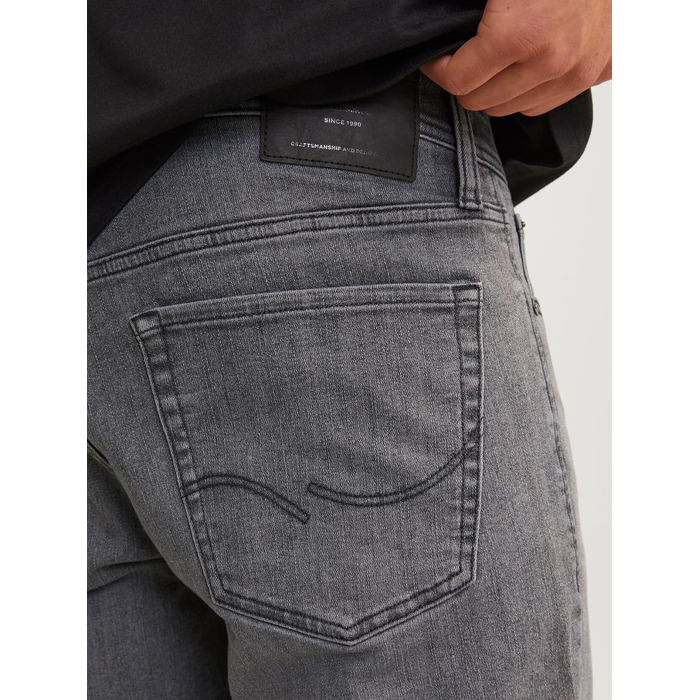 Чоловічі джинси Jack & Jones Slim Fit JJIGLENN сірого кольору (29W / 32L)