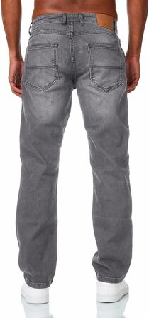 Чоловічі джинси JEEL Relax-Fit прямого крою Basic Washed, сірі (розмір 33W/34L)