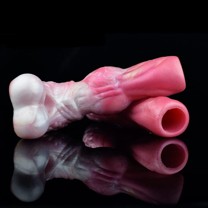 Реалістичний дилдо-манжета для чоловіків Jixaxe: збільшення, затримка еякуляції, з рідкого силікону