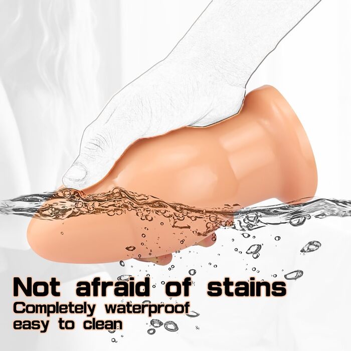 Анальний дилататор Fewarq XL з присоском, великі анальні кулі, G-spot, вагінальний мастурбатор, Butt Plug, SM, еротична іграшка для чоловіків та жінок (прозорий)