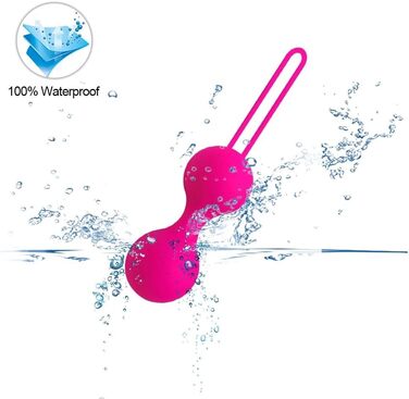 3 шт. Вагінальні кульки-перлини з силікону для жінок - тренажер Kegel, рожевий