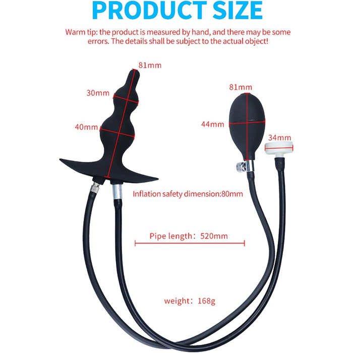 Анальний плагін TYDAY з силікону для BDSM-ігор: анальдуше, стимуляція простати, для чоловіків та жінок