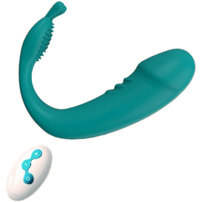 Силіконове вібруюче яйце NAIXBTY з пульсацією, дистанційним керуванням та бездротовою зарядкою. Інтимний масажер для вагінального та кліторального застосування (зелений)