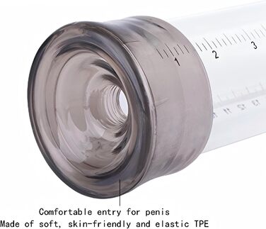 Пумпа для збільшення пеніса з манометром. Ручна пумпа для тренування ерекції з 6 кільцями. Іграшка для чоловіків.