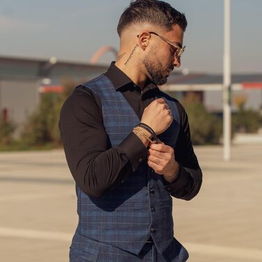 Шкіряний чоловічий браслет SERASAR Premium з магнітною застібкою з нержавіючої сталі (Золото, 20 см, модель Hero) — подарунковий набір у коробці