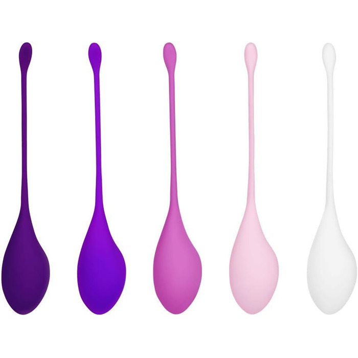 Набір для тренування м'язів тазового дна EIS Liebeskugeln | 5 шт. | Силікон | З гумкою | 30-114г