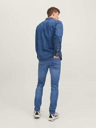 Чоловічі джинси Slim Fit JACK & JONES JJIGLENN JJORIGINAL SQ 223 NOOS, синій денім, 32W/32L