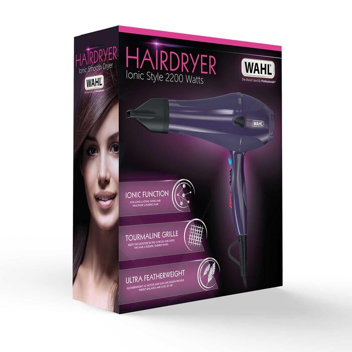 Професійний фен для волосся Wahl Professional Ionic Style, 2000 Вт, фіолетовий