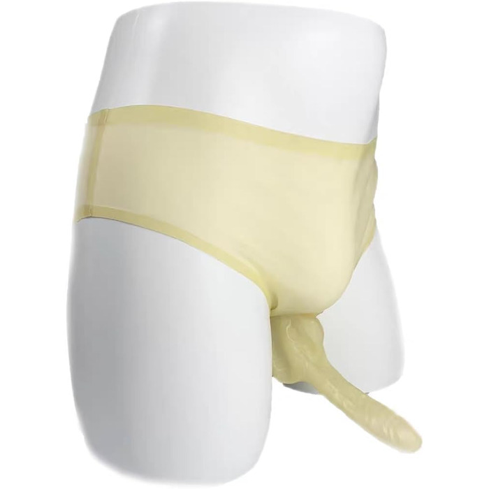 Шорти з латексу ALMYMM для чоловіків, БДСМ аксесуари, фетиш-костюм, прозорі, універсальний розмір (XL)