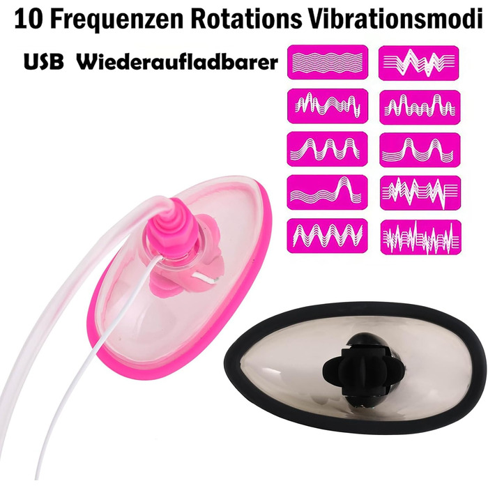 Вібратор для клітора, вакуумний насос, стимулятор для жінок, чорний, комплект