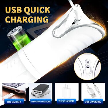 Автоматичний електричний масажер для чоловіків з 4 телескопічними режимами