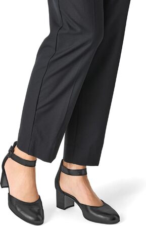 Жіночі туфлі-човники Tamaris Wide Fit зі ремінцем, шкіра замша, чорні (розмір 38 EU)