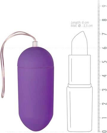 Вібро-Ей: Вібруюче яйце з пультом дистанційного керування - фіолетовий