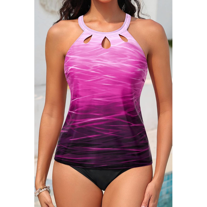 Танкіні купальник жіночий Yonique, колір градієнт, розмір S