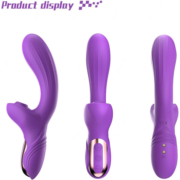 Вібратор для жінок Sexspielzeug Rabbit - 10 режимів, фіолетовий