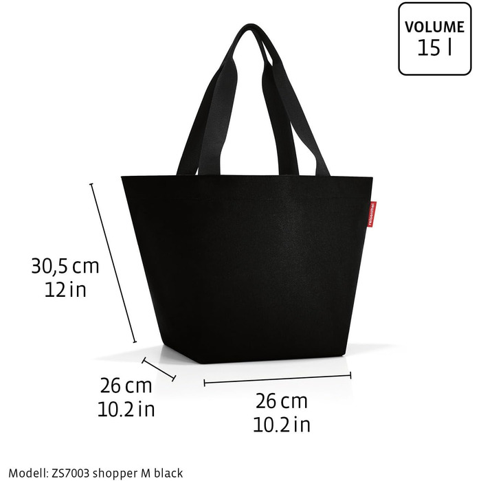 Сумка-шопер reisenthel shopper M водовідштовхуюча, темно-синя (Twist Navy)