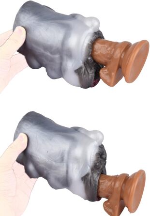 Масажер для чоловіків Guspiun 670g з реалістичним дизайном, 3D силікон, подвійний тунель, сексуальна іграшка для соло