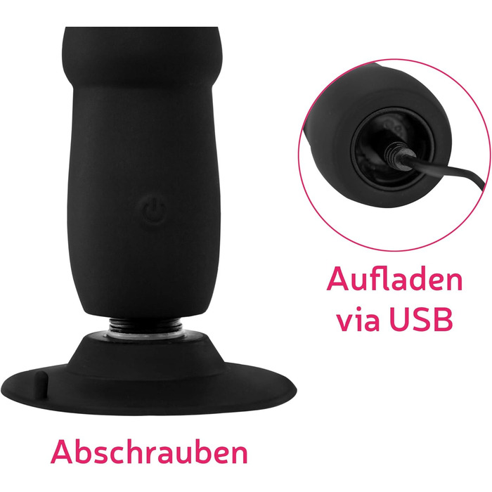 Вібратор-пробка з вібрацією для чоловіків, жінок або пар - Стимуляція простати або ануса - Іграшка для дорослих з дистанційним керуванням - Виготовлена з силікону