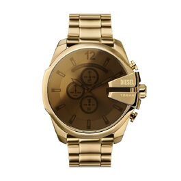 Чоловічий годинник Diesel Mega Chief Chronograph зі сталевим браслетом (Yellow Orkus)