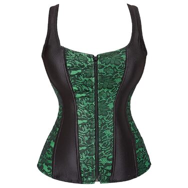 Корсет-корсет для карнавалу, корсаж, жіноча клубна одежда, корсажі, корсажі для жінок, спідня білизна для тонкої талії, 3-зелений, L