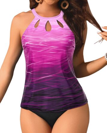 Танкіні купальник жіночий Yonique, колір градієнт, розмір S