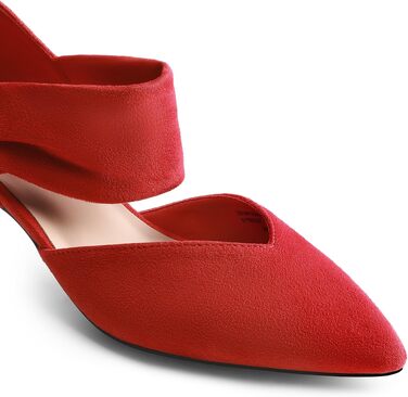 Жіночі туфлі-човники Dream Pairs з закритим носком, червоні, розмір 41.5 EU