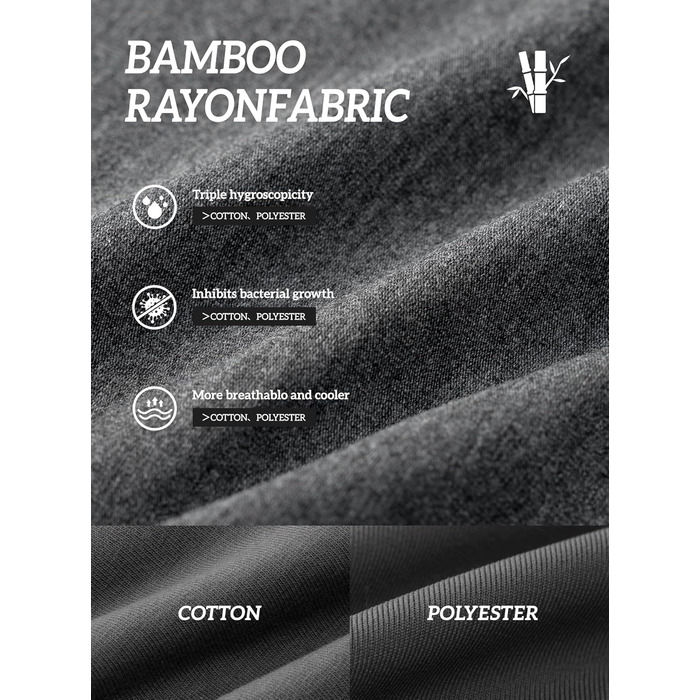 Чоловічі труси DAVID ARCHY (4 шт.) з бамбукової віскози, XL, сірі