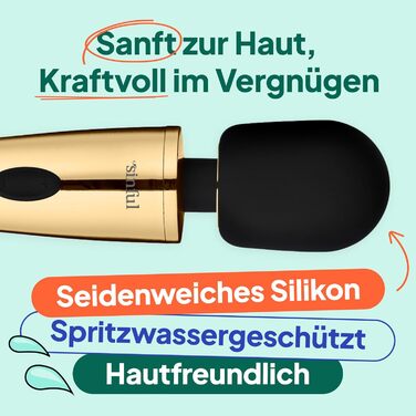 Масажер для тіла Luxy Silver (Gold) - бездротовий вібратор для жінок з 10 режимами, вологостійкий