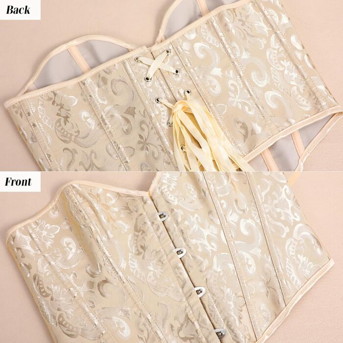 Вонмеллі Корсетний Топ-Бюстгальтер з Кружевом, Формуючий, Бежевий - Cosplay, Інтимна білизна