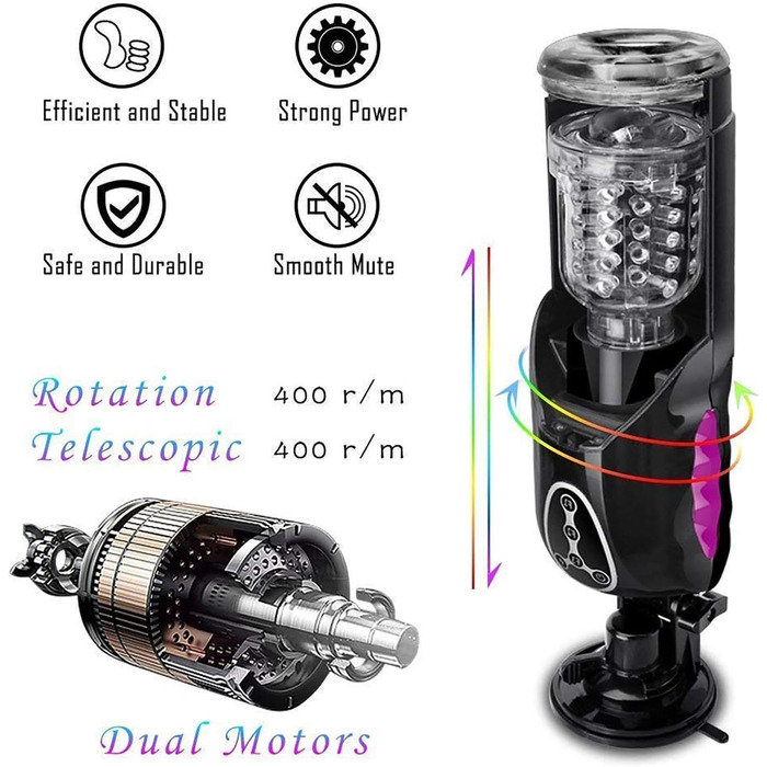 Електричний мастурбатор для чоловіків: 10 режимів, нагрів, автоматичний