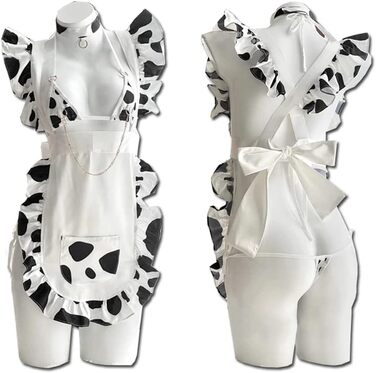 Костюм горничної JasmyGirls: сексуальний сет з бікіні, леопардовий принт, мікро-бікіні, Kawaii аніме, костюм для косплею, комплект бюстгальтера та трусиків
