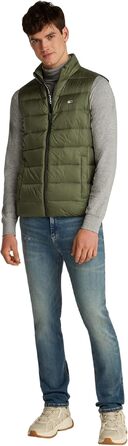 Чоловічий легкий пуховий жилет Tommy Jeans, колір Fatigue Green, розмір XS