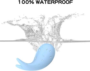 Вібратор з дистанційним керуванням через додаток, 10 режимів вібрації для жінок, портативний G-Spot, для пар (блакитний)